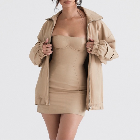 CAMI over sized taupe jacket (HOUSE OF CB) Dress available too - Picture 1 of 5
